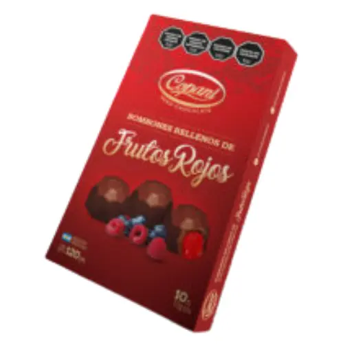 Caja de bombones de frutos rojos copani